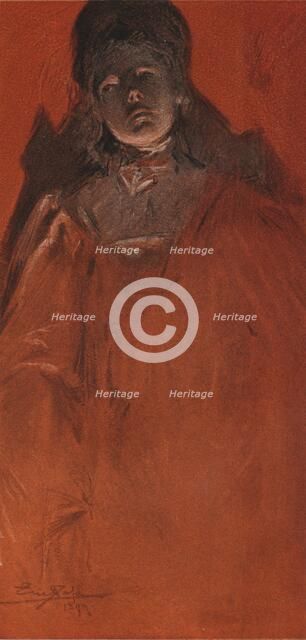 'A Portrait Study', 1899. Artist: Eric Pape.