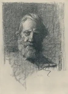 A Portrait Study 1919. Artist: Alfred Hartley