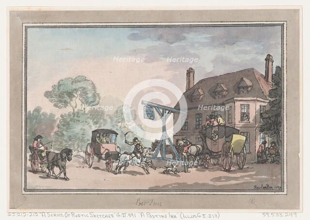 A Posting Inn, 1787., 1787. Creator: Thomas Rowlandson.