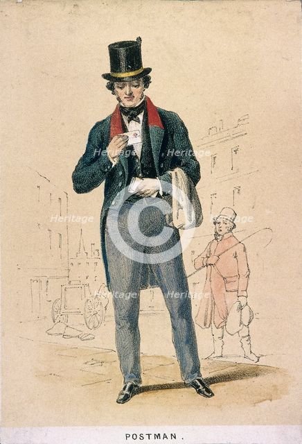 A postman, 1855. Artist: Day & Son