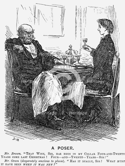 'A Poser', 1866. Creator: George du Maurier.