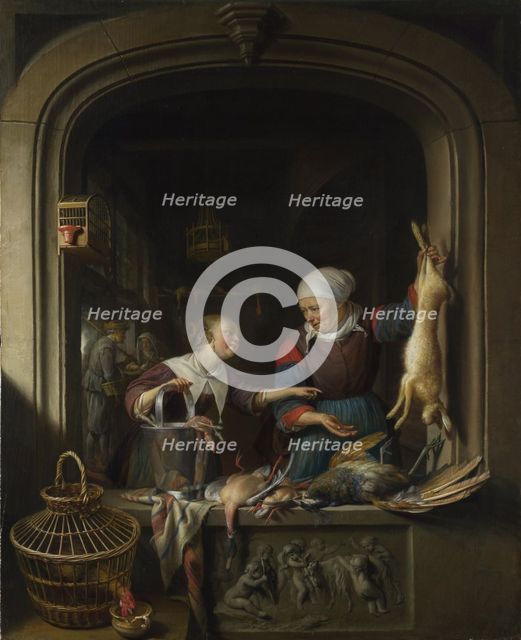 A Poulterer's Shop, c. 1670. Artist: Dou, Gerard (Gerrit) (1613-1675)