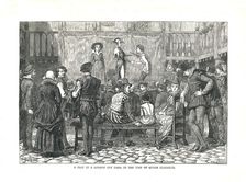 A Play in an Elizabethan London Inn Yard, 1878 Artist: Walter Thornbury