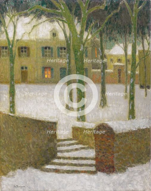 A Place in Nemours, 1930. Artist: Le Sidaner, Henri (1862-1939)