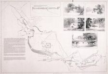 A plan of Hyde Park, Green Park and St James's Park, c1827. Artist: Anon