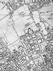 A plan of Holborn, St Giles, and St Pancras, London, in 1800 (1911)
