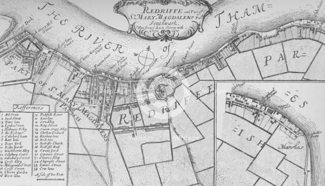 'A Plan of Rotherhithe', 1755, (1912). Artists: Unknown, John Stow.