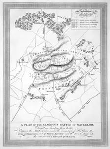 A Plan of the Glorious Battle of Waterloo 1815 (19th century). Creator: Unknown