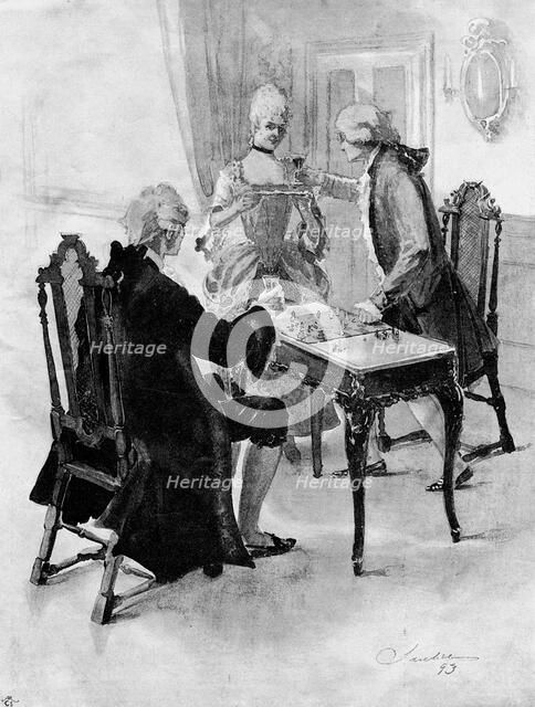 'A pleasant interruption'. Artist: Unknown