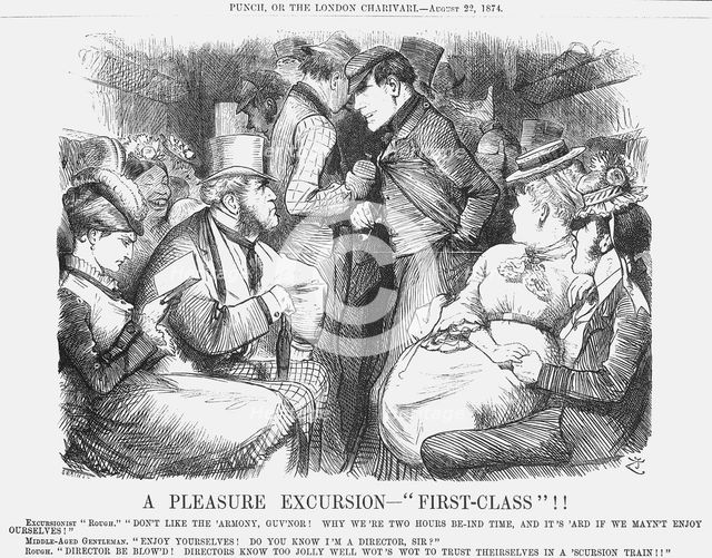 'A Pleasure Excursion - "First-Class!"', 1824. Creator: Joseph Swain.