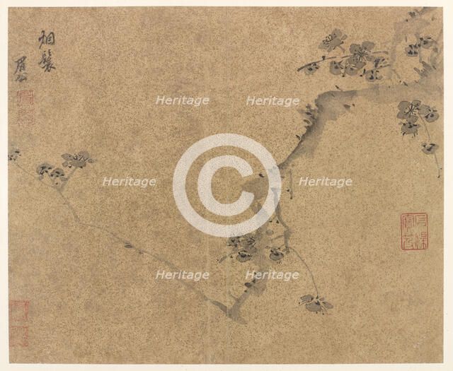 A Plum Branch, Ming dynasty, ca.1580-1639. Creator: Chen Jiru.