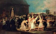 A Procession of Flagellants. Artist: Goya, Francisco, de (1746-1828)