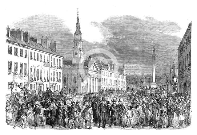 A procession of seceding ministers from St.Andrew's Church, Edinburgh, c1895. Artist: Unknown