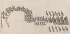 A Procession of Sixty Cavaliers and Torch Bearers, 1652. Creator: Stefano della Bella
