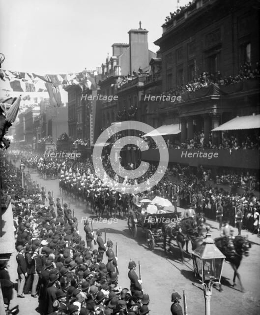 A procession celebrating the Royal Jubilee, 1887. Artist: York & Son