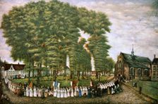 A Procession in Bruges at the End of the 19th Century, 19th century