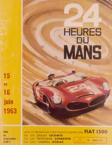 A programme advertising Le Mans 24 Hours, 1963. Artist: G Leygnac
