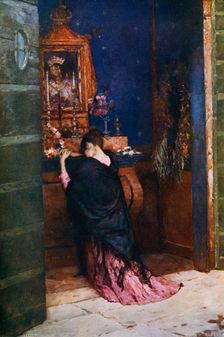 A Prayer to the Madonna c1877-1912, (1912).Artist: Maurice Bompard