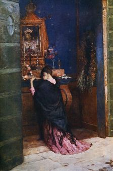A Prayer to the Madonna c1877-1912, (1912).Artist: Maurice Bompard