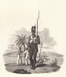 A Private of the 5th West India Regiment c1812 (1909). Artist: Joseph Constantine Stadler
