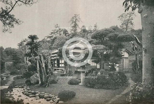 'A Private Garden at Yokohama', c1892. Artist: Unknown.
