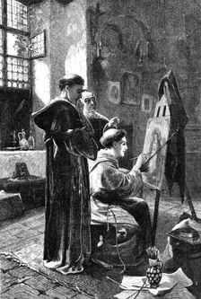 A Private View in a Monastery, 1883. Creator: Unknown