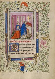 A Priest Celebrating Mass; Book of Hours, about 1410. Creator: Unknown