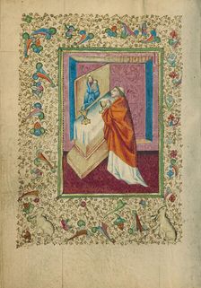 A Priest Celebrating Mass; Book of Hours, about 1460. Creator: Unknown
