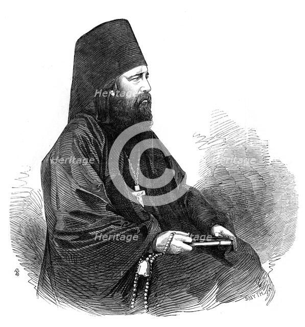 A priest of the Greek orthodox church, 1853.Artist: Smyth