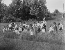 A primary school in the field, 1900. Creator: Frances Benjamin Johnston