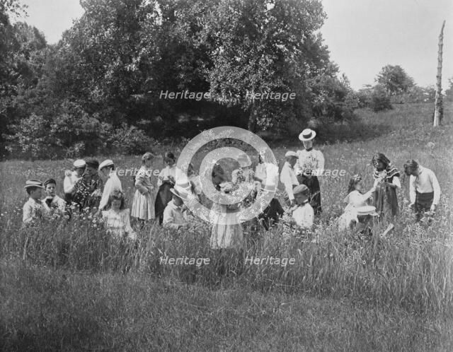 A primary school in the field, 1900. Creator: Frances Benjamin Johnston.