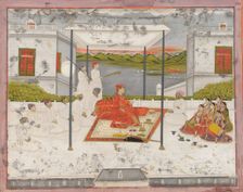 A Prince holding an audience, ca. 1750. Creator: Unknown