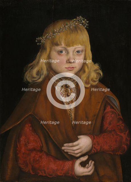 A Prince of Saxony, c. 1517. Creator: Lucas Cranach the Elder.