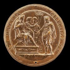 A Prince Receiving a Man with a Bridle [reverse], 1530/1531. Creator: Antonio Vicentino