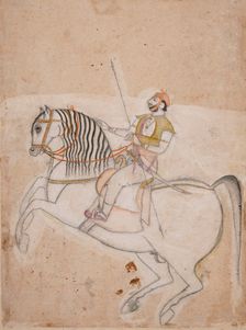 A Prince Riding a Horse, c1775. Creator: Unknown
