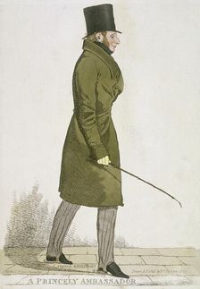 A Princely Ambassador 1822. Artist: Richard Dighton