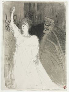 A Princely Idyl, Clara Ward, 1894. Creator: Henri de Toulouse-Lautrec (French, 1864-1901)