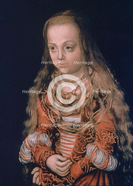 'A Princess of Saxony', c1517. Artist: Lucas Cranach the Elder