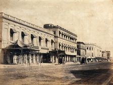 A principal street in Calcutta, c1880s. Creator: Unknown