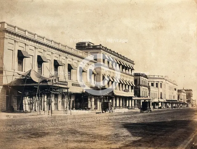 A principal street in Calcutta, c1880s. Creator: Unknown.