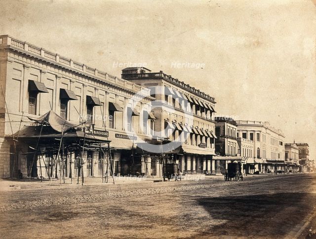 A principal street in Calcutta, c1880s. Creator: Unknown.