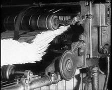 A Printing Press Running, 1933. Creator: British Pathe Ltd