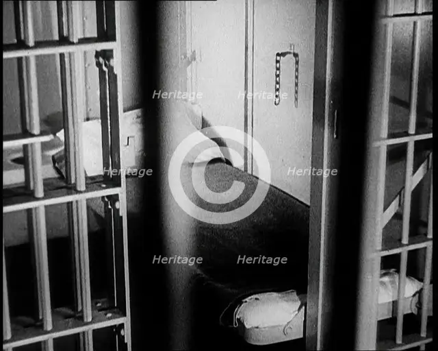 A Prison Cell, 1930s. Creator: British Pathe Ltd.