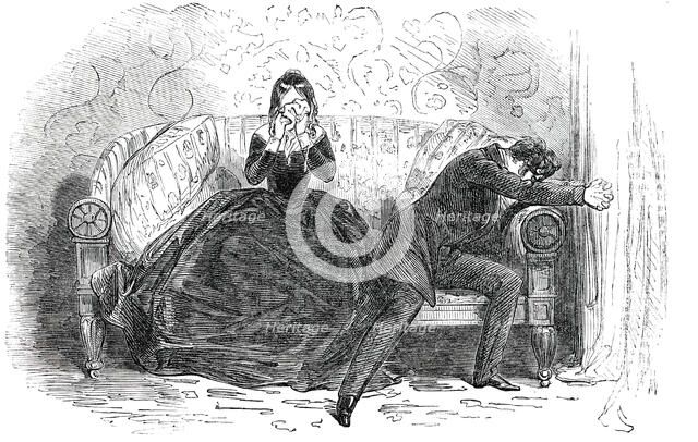 A prison of shame - perhaps a penal settlement - stared him in the face, 1850. Creator: Unknown.