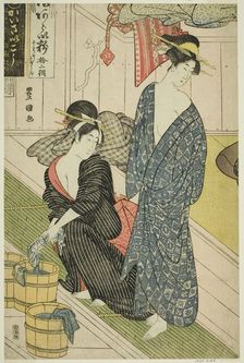 A Public Bath House, c. 1790s. Creator: Utagawa Toyokuni I