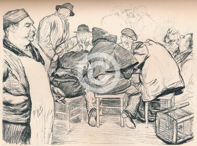 'A Purveyor of Liquid Refreshment For Anarchists', c1895. Artist: Paul Charles Renouard.