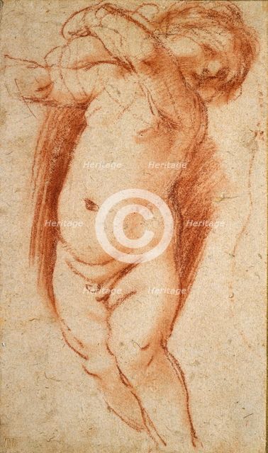 A Putto, 1620-1624. Artist: Guercino.