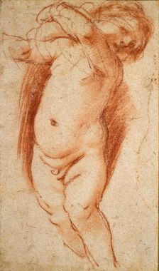 A Putto, 1620-1624. Artist: Guercino