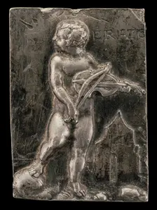 A Putto Symbolizing the Muse Erato, c. 1540. Creator: Peter Flotner