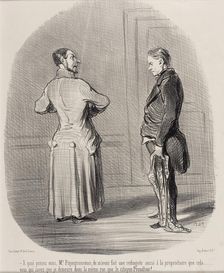 A quoi pensez vous, Mr. Piquepruneman..., 1849. Creator: Honore Daumier